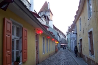 unterwegs in der Altstadt der estnischen Hauptstadt Tallinn