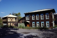 Holzhäuser in Irkutsk