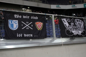 BFC Dynamo Magdeburg Zaunfahnen