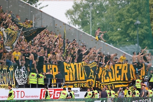 Aachen Fans feiern in Essen 03.08.2024