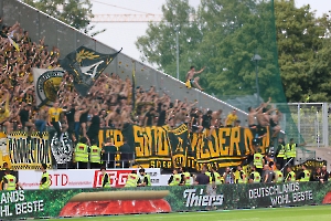 Aachen Fans feiern in Essen 03.08.2024