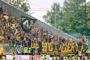 Aachen Fans feiern in Essen 03.08.2024