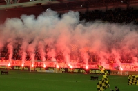 fireworks before the match Vitesse Arnhem vs. Feyenoord Rotterdam