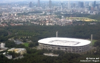 Commerzbank-Arena aus der Luft, Heimstätte von Eintracht Frankfurt in der Mainmetropole