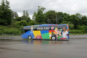 England Mannschaftsbus EM 2024