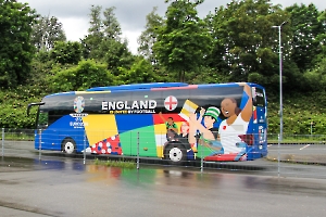 England Mannschaftsbus EM 2024