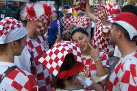 kroatische Fußballfans - Supporters Nogomet Hrvatska