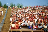 Bayer-04-Fans beim VfB Leipzig im Zentralstadion, 1994