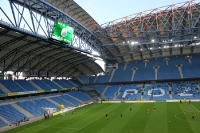 Stadion Miejski vor dem Heimspiel Warta Poznan - GKS Katowice (zweite polnische Liga)