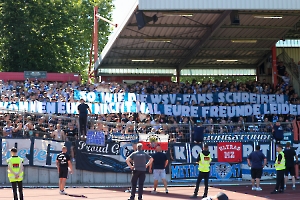 MSV Duisburg Spruchband gegen RWO