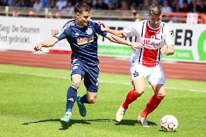 Moritz Stoppelkamp, Moritz Montag Rot Weiß Oberhausen - MSV Duisburg Spielfotos 10.08.2024