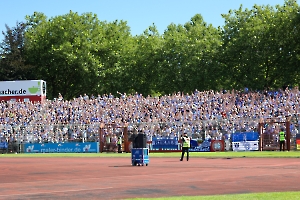 MSV Fans Support Gästekurve Rot Weiß Oberhausen - MSV Duisburg Spielfotos 10.08.2024