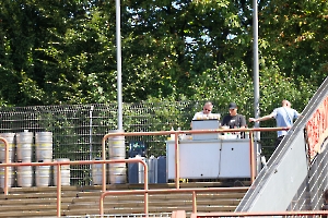 Bierausschank am Gästeblock Stadion Niederrhein Rot Weiß Oberhausen - MSV Duisburg Spielfotos 10.08.2024