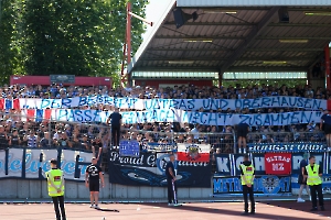 MSV Duisburg Spruchband gegen RWO