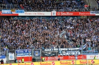 Fans des MSV Duisburg beim Heimspiel gegen Eintracht Frankfurt