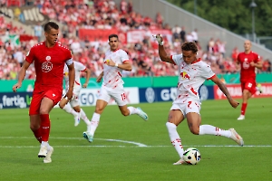 Antonio Nusa Rot-Weiss Essen - RB Leipzig Spielfotos 17.08.2024