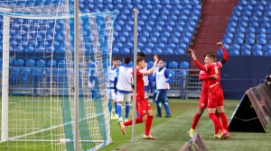 Luca Dürholtz Tor Schalke 04 U23 vs. Rot-Weiss Essen Spielfotos 26-02-2022