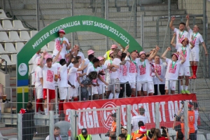 Rot-Weiss Essen Siegerehrung, Aufstieg 3. Liga 14.05.2022