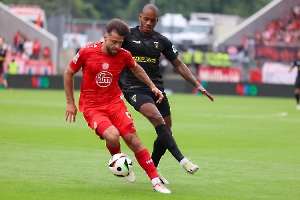 José-Enrique Rios Alonso, Charlison Benschop Rot-Weiss Essen - Alemannia Aachen Spielfotos 03.08.2024