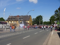 Essener Fans auf dem Weg zum Stadion