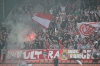 Ultras Essen in Krefeld (2. Mai 2012): Pyroaktion zum 1:0