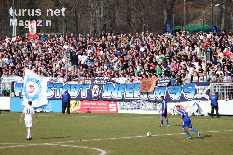 Foto: Fans des SV Babelsberg 03 beim Heimspiel gegen den ...