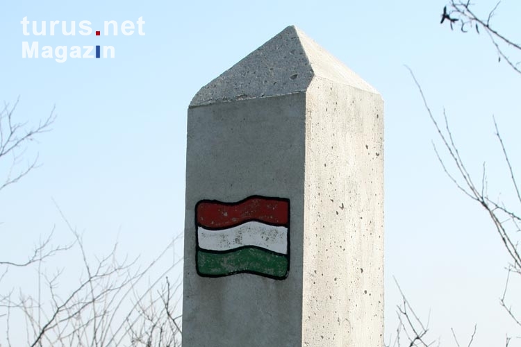 Foto Denkmal Fall Des Eisernen Vorhangs Zwischen Ungarn