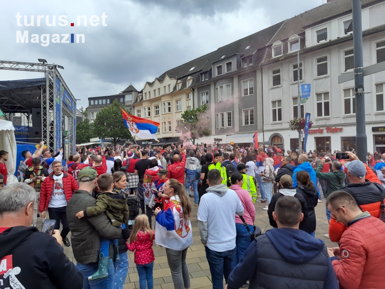 Serbien Fans Gelsenkirchen Euro 2024