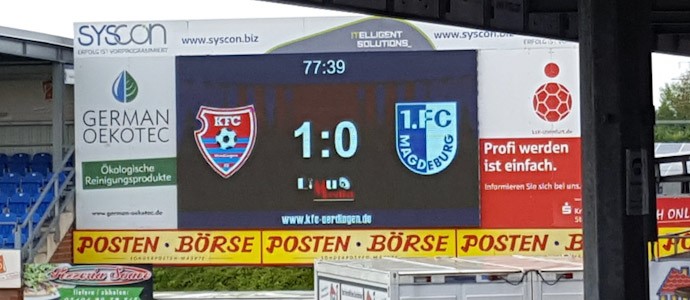 KFC Uerdingen 05 vs. 1. FC Magdeburg: Small fireworks display – Krefeld stops the series of guests