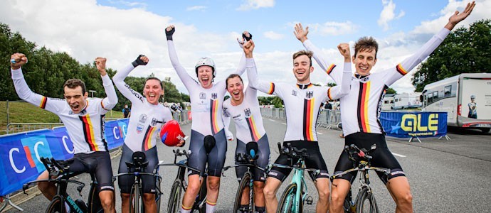 Am Ende gab es noch Gold im Mixed Relay - Marco Brenner verpasst als Vierter knapp eine Medaille