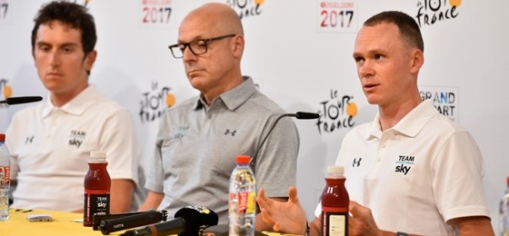 Team-Pressekonferenzen vor Beginn der Tour de France 2017