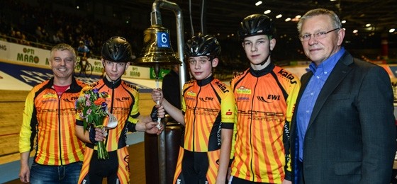 U15 bei den Six Day Berlin: Paul Wirbeleit wird sich den Sieg kaum noch nehmen lassen