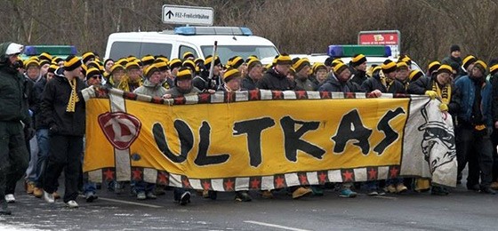 Demos von Hansa, FCM und Dynamo Dresden Fans in Magdeburg