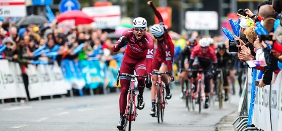 Alexander Kristoff schafft den Hattrick - In Frankfurt überrascht Rick Zabel auf Platz zwei